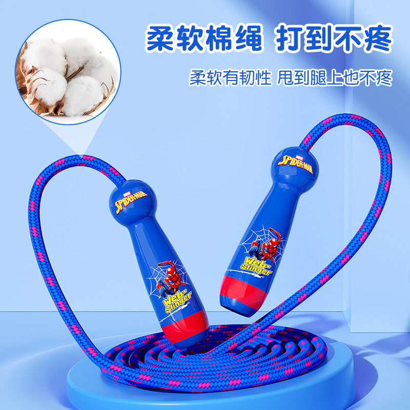 Disney Dây Nhảy Dây Tập Thể Dục Cho Bé Có Tay Cầm Bằng Gỗ 2.6m