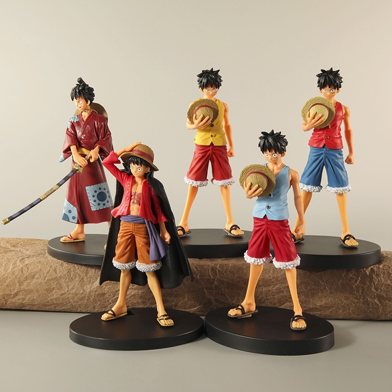 Bộ 5 Mô Hình Nhân Vật Hoạt Hình one piece 18cm