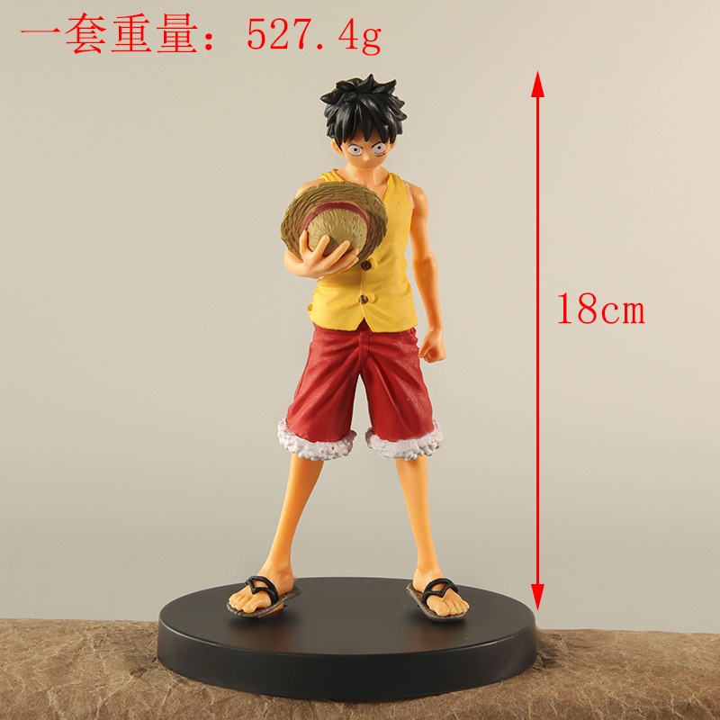 Bộ 5 Mô Hình Nhân Vật Hoạt Hình one piece 18cm
