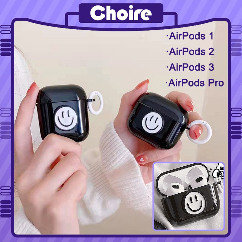 COD💜Vỏ Bảo Vệ Hộp Sạc Tai Nghe Bluetooth Trong Suốt Họa Tiết Hoạt Hình Dễ Thương Cho Arpods 1 2 3 Pro-CH