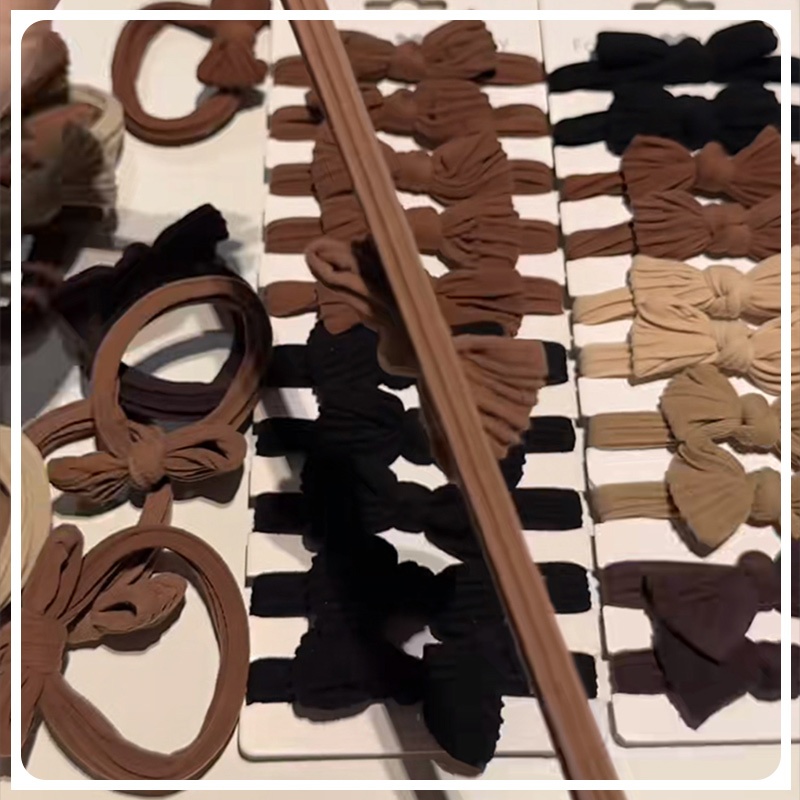 Miu🔮Dây buộc tóc co giãn phối nơ ruy băng thời trang thu đông phong cách Hàn Quốc cho nữ