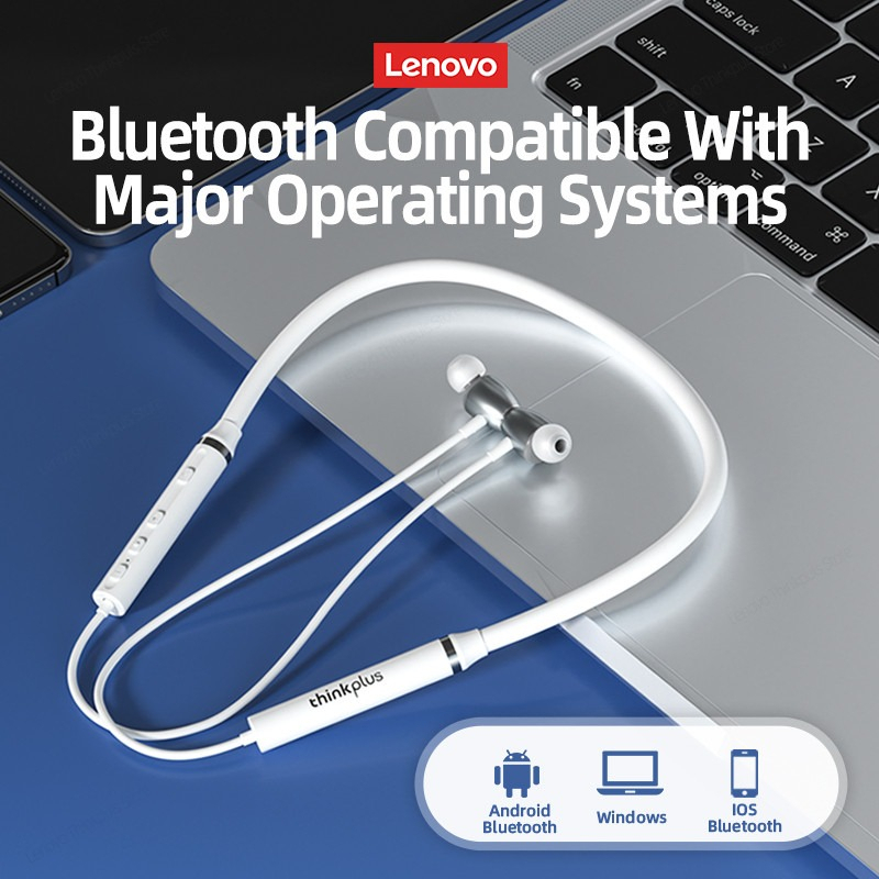 Tai Nghe Bluetooth Lenovo HE05X Ⅱ không dây  Chống nước HIFI Stereo Từ dây đeo cổ thể thao IPX5 Tuổi thọ pin dài có micrô | BigBuy360 - bigbuy360.vn