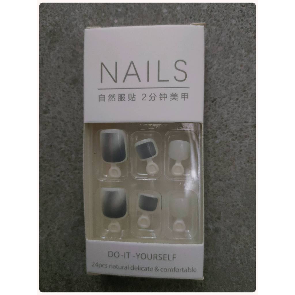 Bộ 24 Móng Tay Giả Bằng pvc, Móng Chân Giả Dài, Móng Chân Giả Ngắn, Móng Chân Giả Ngắn, Móng Tay Giả Dài, Móng Chân Giả, Sẵn Sàng