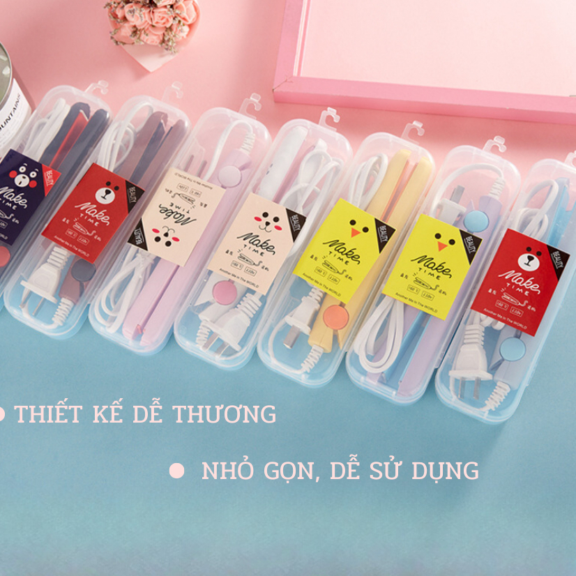 Máy làm tóc, máy ép tóc, máy là tóc, uốn duỗi kẹp tóc mini đa năng bảo hành 12 tháng
