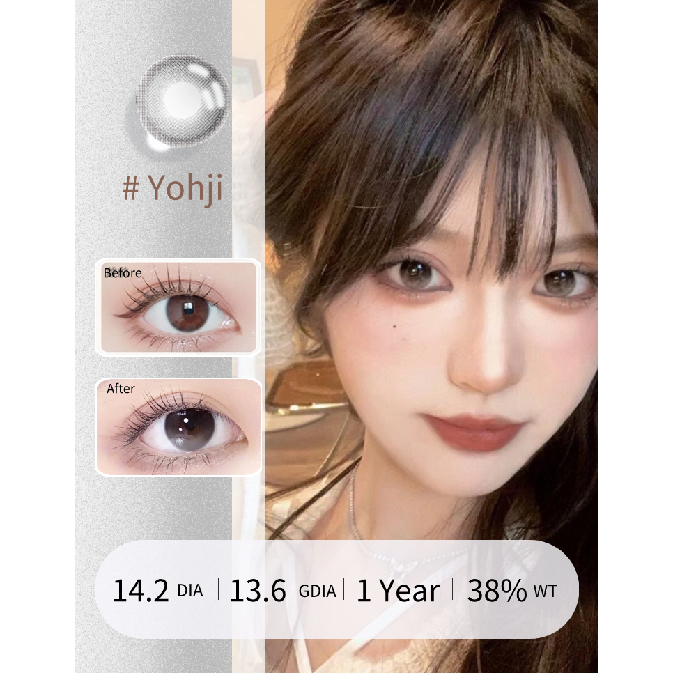 Kính Áp Tròng Nhiều Màu Sắc hsd 1 Năm yohji / apsara