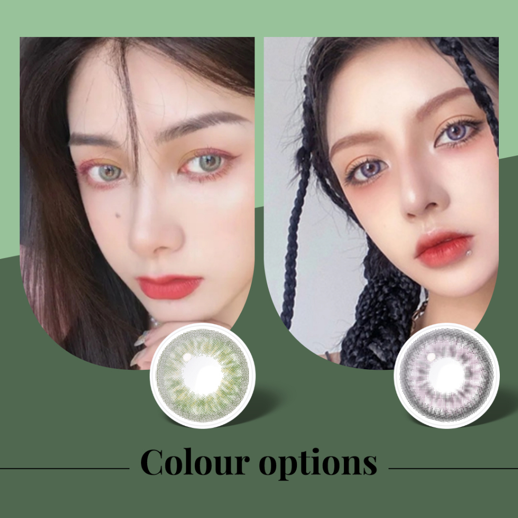 1 Cặp Kính Áp Tròng Màu Tím Tự Nhiên Thời Trang Cho Kính Áp Tròng 1 Năm