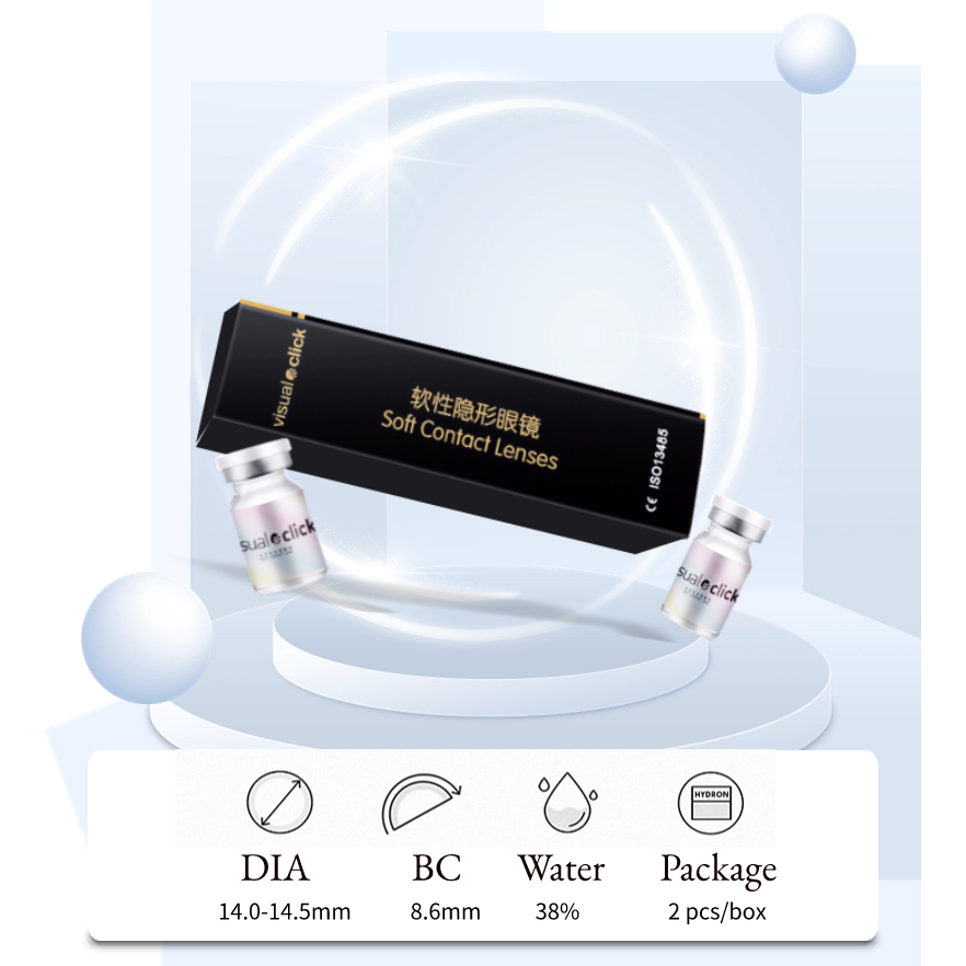 1 Cặp Kính Áp Tròng Màu Tím Tự Nhiên Thời Trang Cho Kính Áp Tròng 1 Năm