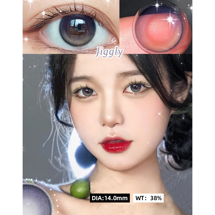 1 Cặp Kính Áp Tròng Màu Tím Tự Nhiên Thời Trang Cho Kính Áp Tròng 1 Năm