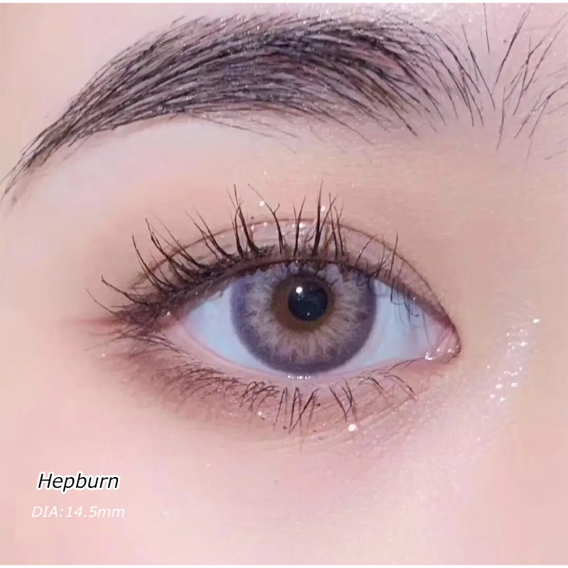 1 Cặp Kính Áp Tròng Màu Tím Tự Nhiên Thời Trang Cho Kính Áp Tròng 1 Năm