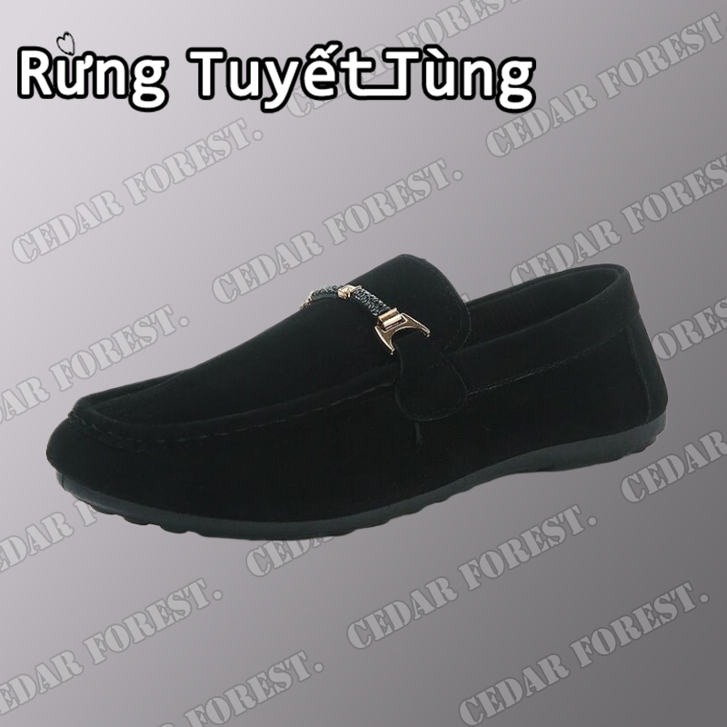 Rừng Tuyết Tùng☘Mới Giày Lười Da Phong Cách Hàn Quốc Thời Trang Cho NamGiày nam Thể thao Thư giãn Thời trang