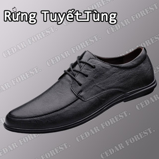 SHANMUSENLIN  phong cách mới, người đàn ông, giày da, đế mềm, ren-up, kinh doanh, trang phục chính hãng, giày nam, phong cách Anh, giày đậu nành, giày thông thường, giày làm việcGiày nam Thể thao Thư giãn Thời trang