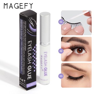 Keo dán lông mi giả dạng tuýp MAGEFY, keo dán mi trong suốt siêu chắc, chống thấm nước tiện lợi