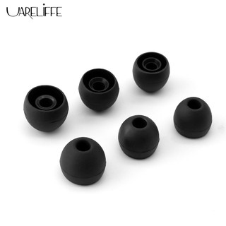 Uareliffe Set 3 Cặp Nút Bọc Đầu Tai Nghe Nhét Tai Bằng Silicon Mềm Thoải Mái Cho kz trn cca