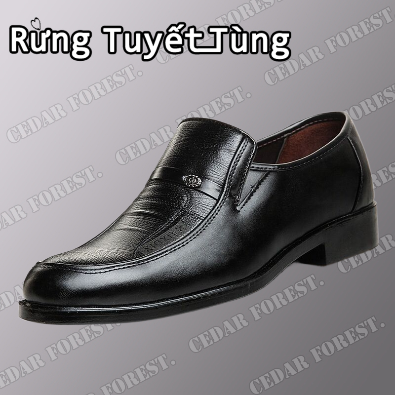 Rừng Tuyết Tùng☘Mới Giày Da Mũi Tròn Thời Trang Nam Lịch LãmGiày nam Thể thao Thư giãn Thời trang