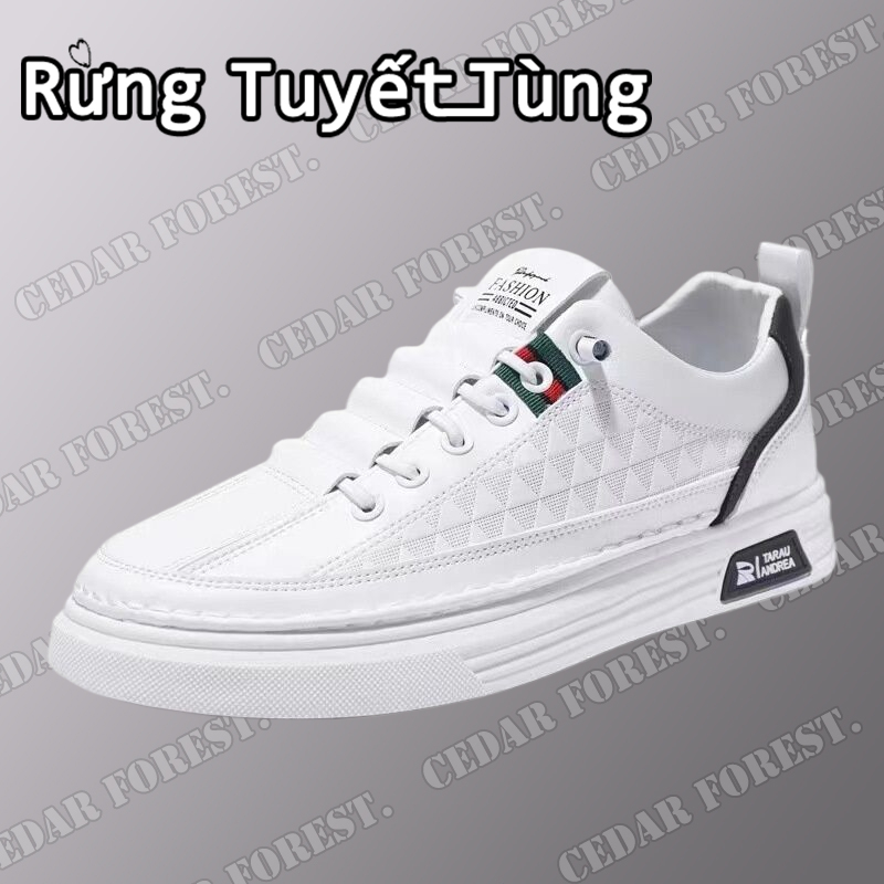 SHANMUSENLIN☘Giày sneaker thể thao nam Lakinta đế bằng phối màu phong cách Hàn QuốcGiày nam Thể thao Thư giãn Thời trang