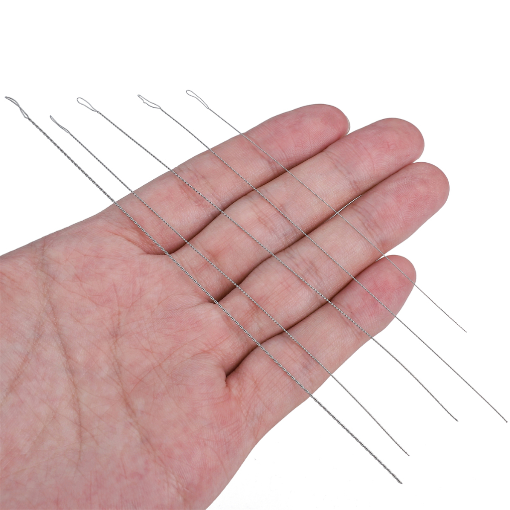 Đôi kim xoắn đính cườm thép không gỉ - Công cụ DIY & Handmade