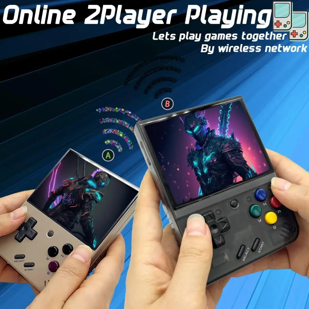 Máy Chơi game Cầm Tay miyoo mini plus v3 Màn Hình 3.5-inch ips hd Phong Cách Cổ Điển Cho Bé