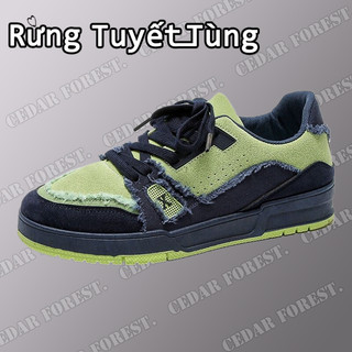 SHANMUSENLIN  Giày vải thể thao đế dày thiết kế chắp vá độc đáo cá tính phong cách vintage Nhật Bản cho nam đi họcGiày nam Thể thao Thư giãn Thời trang
