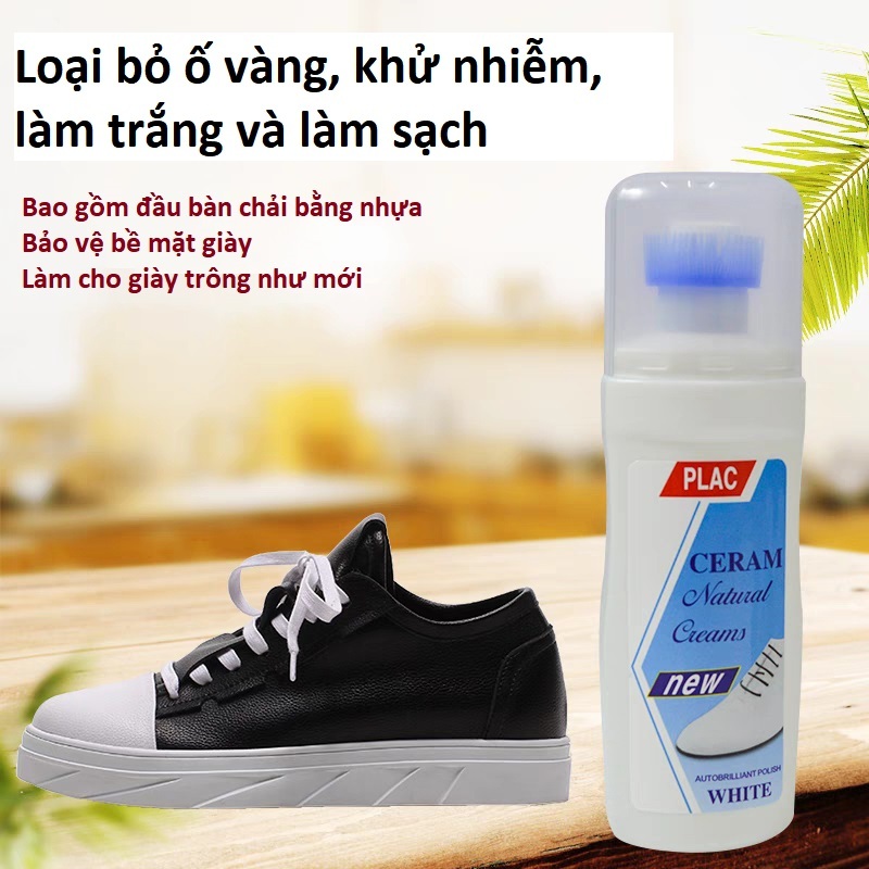 YAOLI Bàn Chải Vệ Sinh Giày Màu Trắng / Vàng Loại Bỏ Vết Bẩn Tiện Dụng