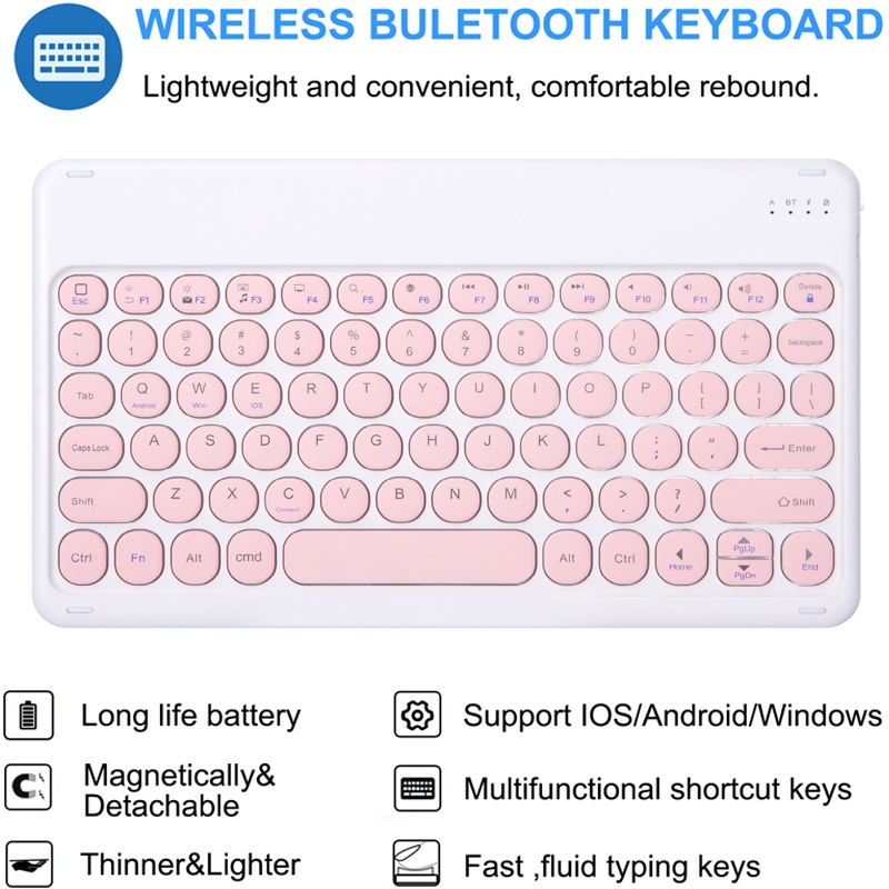 Ốp Bao Da Máy Tính Bảng Có Bàn Phím bluetooth Từ Tính Cho samsung galaxy tab s9 fe 10.9 '' S sm-x510 sm-J516 Vỏ