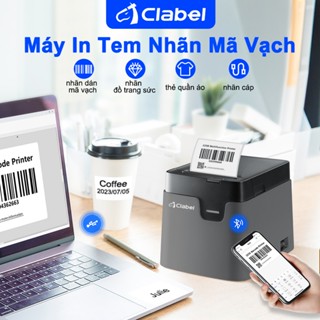  CLABEL 221D Máy in nhãn Bluetooth giấy nhiệt – In nhãn HD dễ sử dụng In mã vạch hỗ trợ in máy tính 