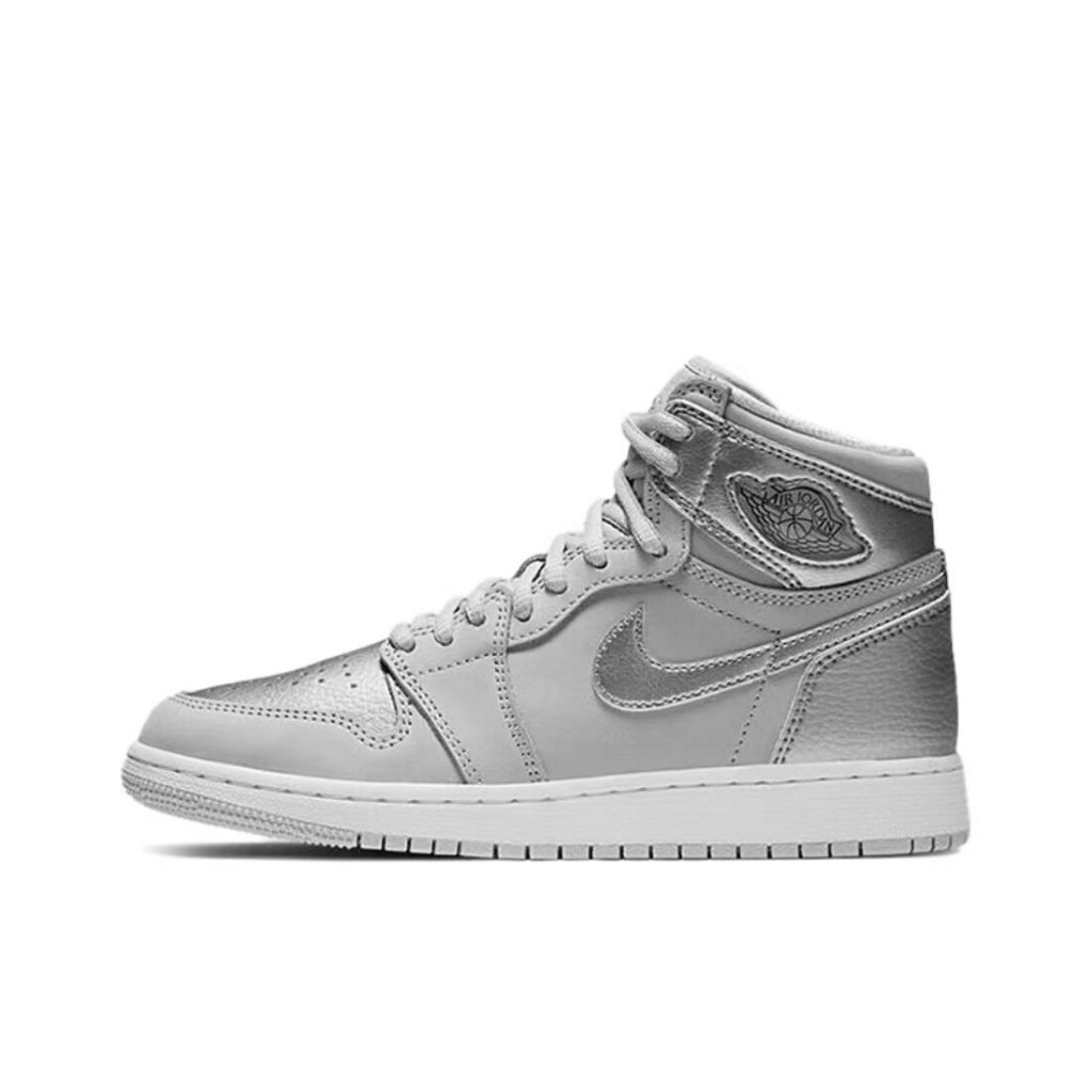 Giày thể thao nam Air Jordan 1 High Og JAPAN "Tokyo" High Top Retro Giày bóng rổ GS Grey Silver giày thể thao