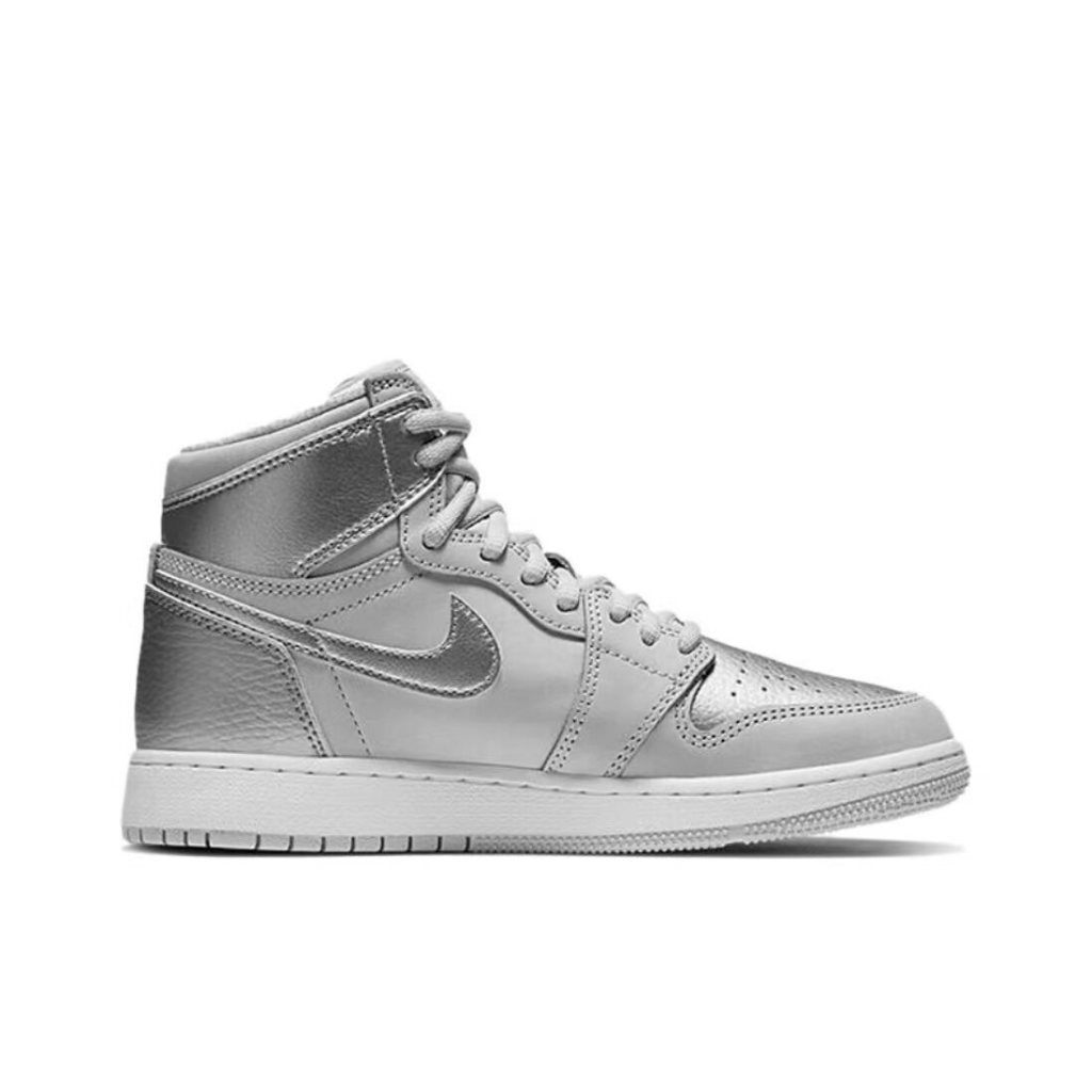 Giày thể thao nam Air Jordan 1 High Og JAPAN "Tokyo" High Top Retro Giày bóng rổ GS Grey Silver giày thể thao
