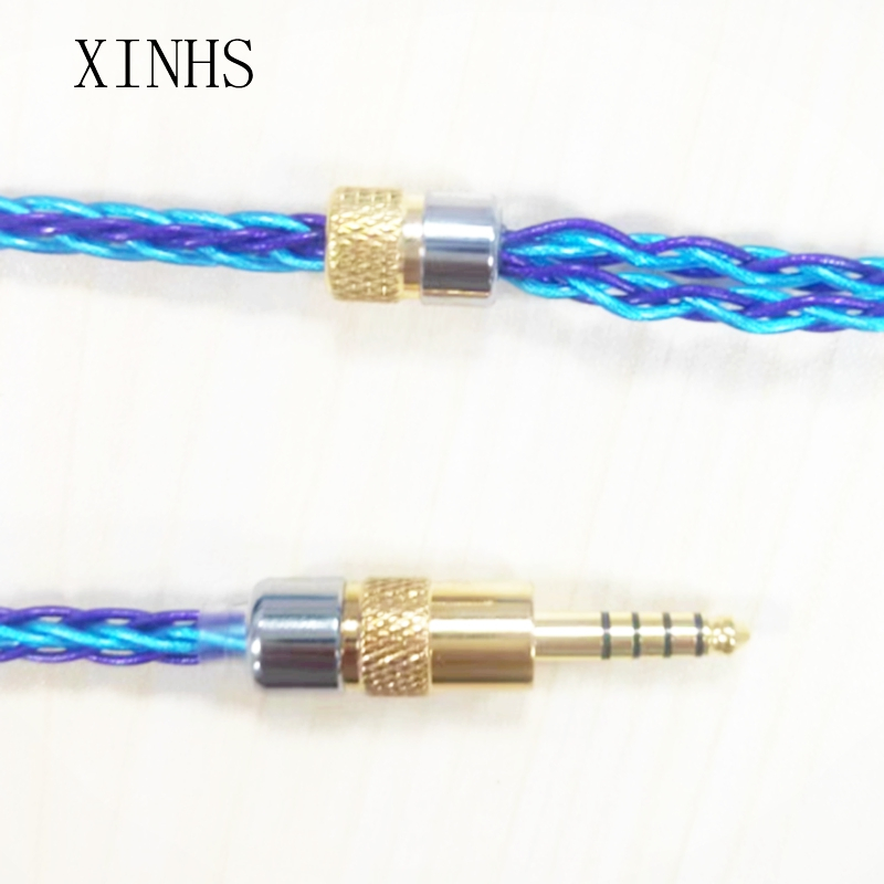 Xinhs Dây Cáp Tai Nghe hybrid Bạc Hình Số 8 Màu Xanh Dương graphene