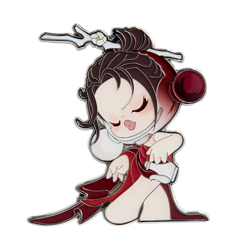 Huy hiệu POP MART phong cách SKULLPANDA The Ink Plum Blossom - ngẫu nhiên