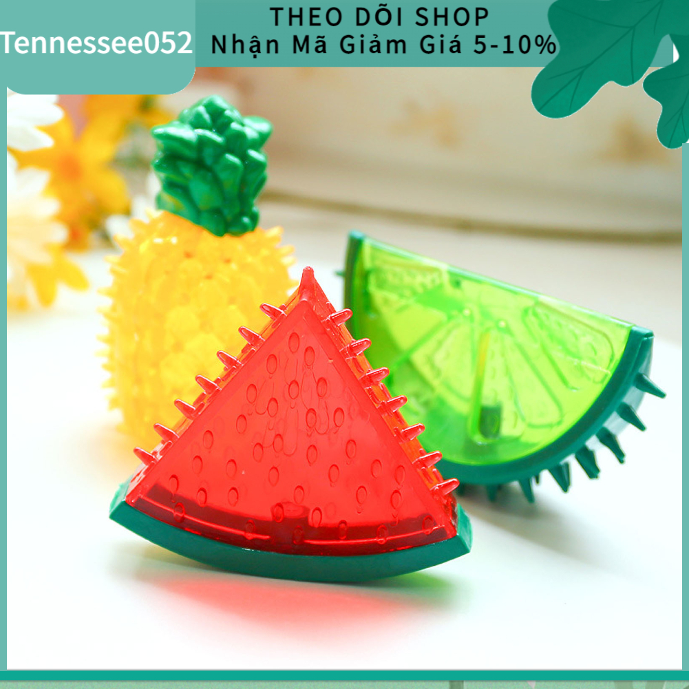 Đồ Chơi Gặm Nhai Cho Chó phát ra âm thanh kiểu dáng trái cây Tương Tác cho thú cưng【Tennessee052】