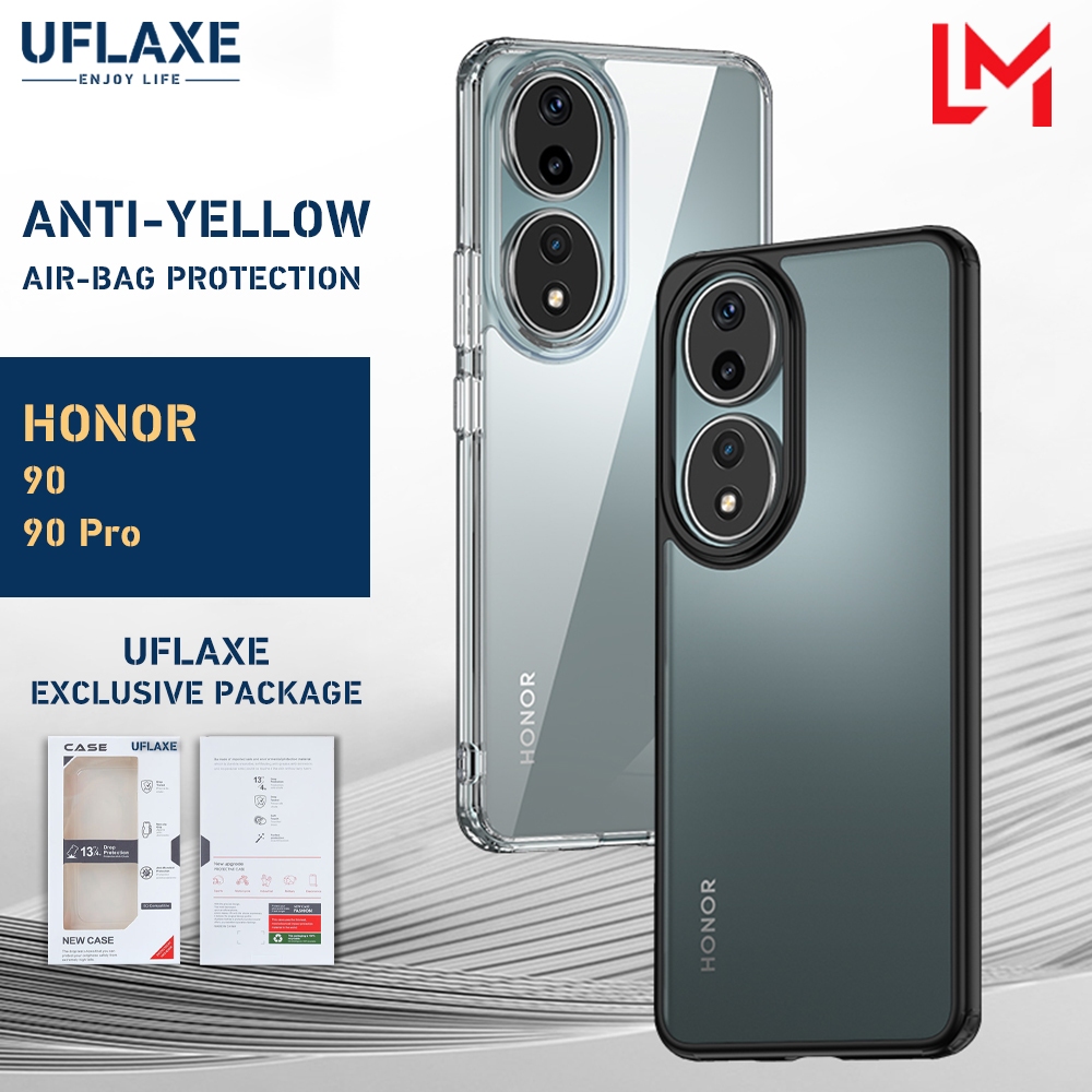 UFLAXE Ốp Cứng Chống Sốc Cho Honor 90 / Honor 90 Pro Ốp Điện Thoại Trong Suốt Mờ Ốp Lưng Bảo Vệ Toàn Diện Bền Chặt Chống Ố Vàng