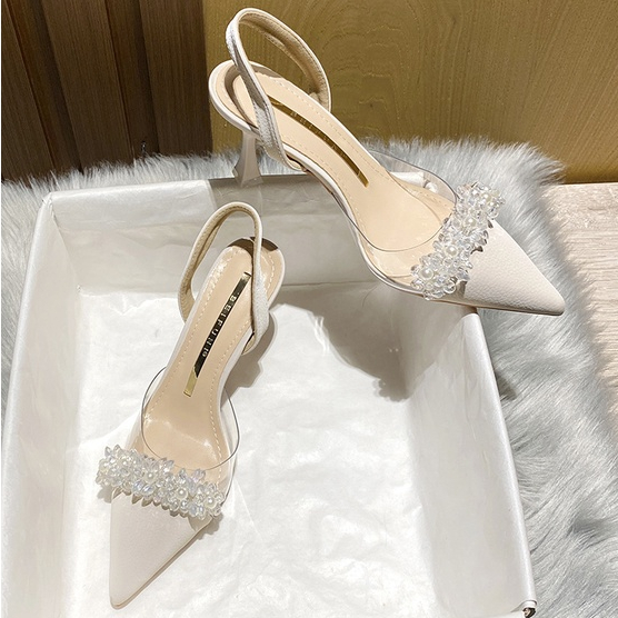 MANYUCHUN Giày Cao Gót Mũi Nhọn GIÀY SANDAL Thời Trang Mới 2023 Cho Nữ Tinh tế Hợp thời Lịch lãm Hiện đại FBL23B00Z7 48Z231129