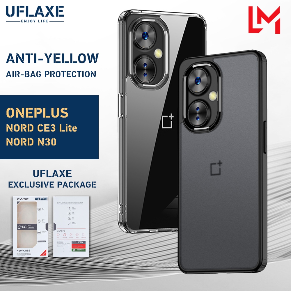 UFLAXE Ốp Cứng Chống Sốc Cho OnePlus Nord CE 3 Lite 5G / Nord N30 Ốp Điện Thoại Trong Suốt Mờ Ốp Lưng Bảo Vệ Toàn Diện Bền Chặt Chống Ố Vàng