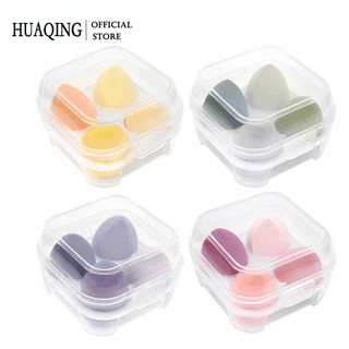 Bộ 4 mút trang điểm HUAQING sử dụng ướt khô tiện dụng chất lượng cao