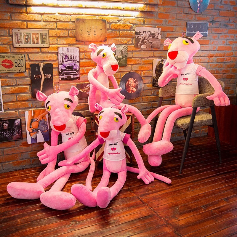 Dễ Thương Thú Nhồi Bông Hình Chú Báo Hồng Đáng Yêu Kích Thước 60-130cm