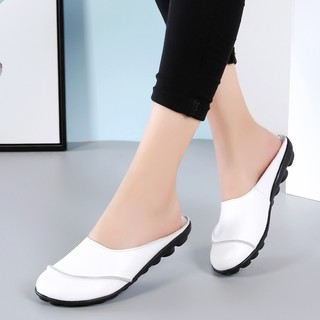 Giày lười da đế mềm thời trang xuân hè cho nữ