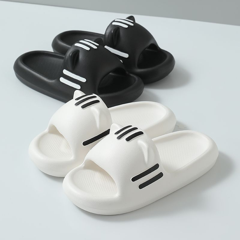 BẠCH LỘC ĐẠI NHÂN✨️️Dép Nhựa EVA Đế Dày Đính Tai Mèo Dễ Thương