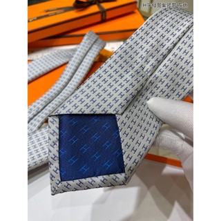 Cà Vạt hermes * Bạc Lụa Thời Trang Công Sở 7cm