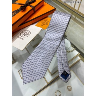 Cà Vạt hermes * Bạc Lụa Thời Trang Công Sở 7cm