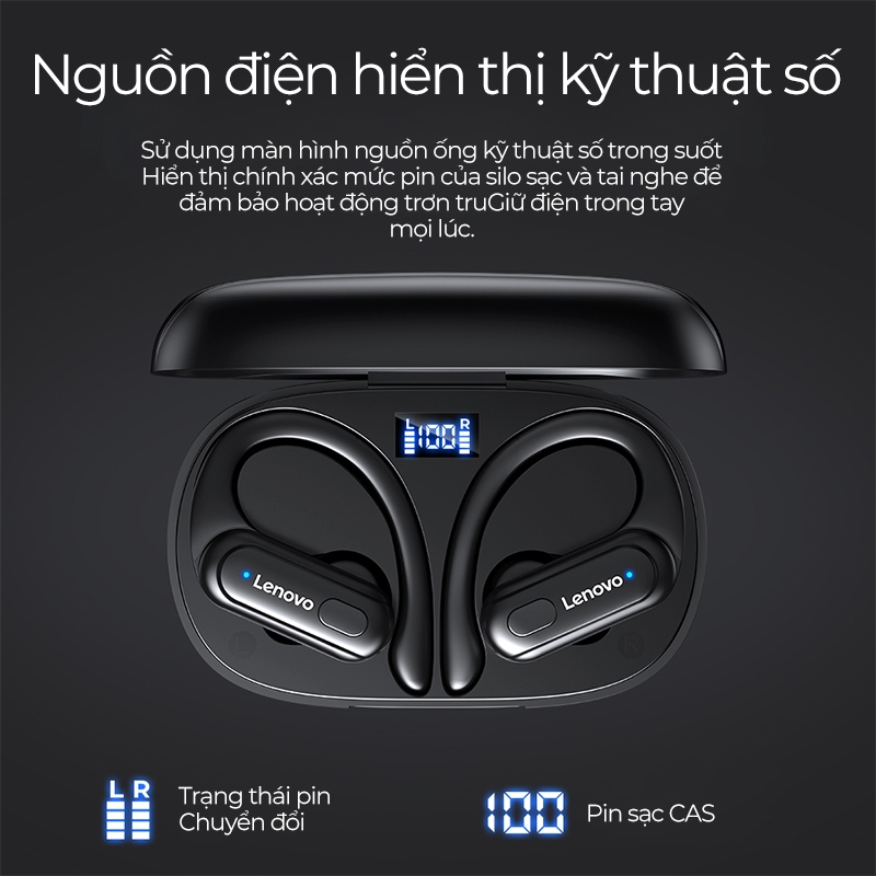 Tai Nghe bluetooth Không Dây v5.3 hifi Chất Lượng Âm Thanh hifi Tích Hợp Micro Cho lenovo thinkplus xt60