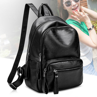 ICONZERO Ba lô da nữ thời trang ba lô da mềm 4 màu có sẵn small mini backpack