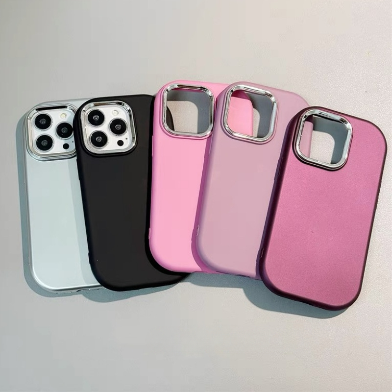 Sang Trọng Ốp Điện Thoại Silicon tpu Mềm Nhám Bảo Vệ Toàn Diện Chống Sốc Cho iphone 15 14 13 12 11 pro max ix xsmax xr xs