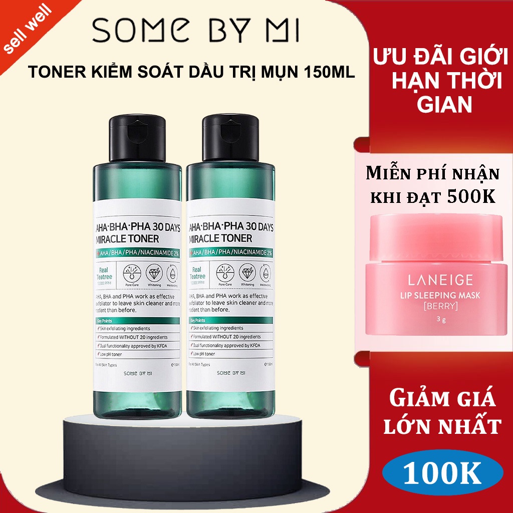 Nước Hoa Hồng Some By Mi AHA-BHA-PHA 30 Days Miracle Toner 150ml