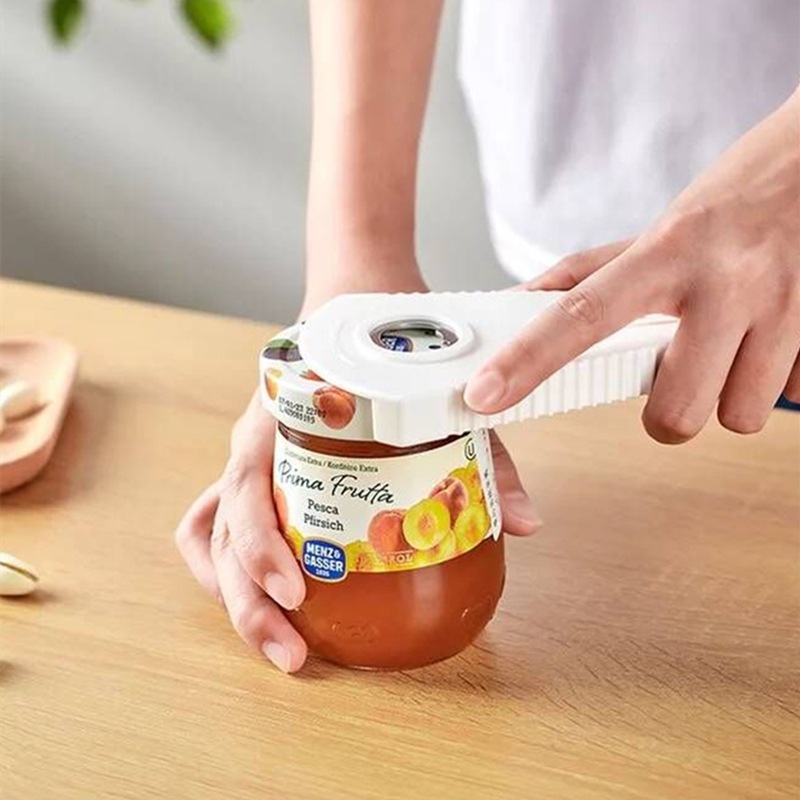 Dụng cụ mở nắp lọ đa chức năng lon và chai bằng tay dễ dàng hình chữ V cho nhà bếp gia đình