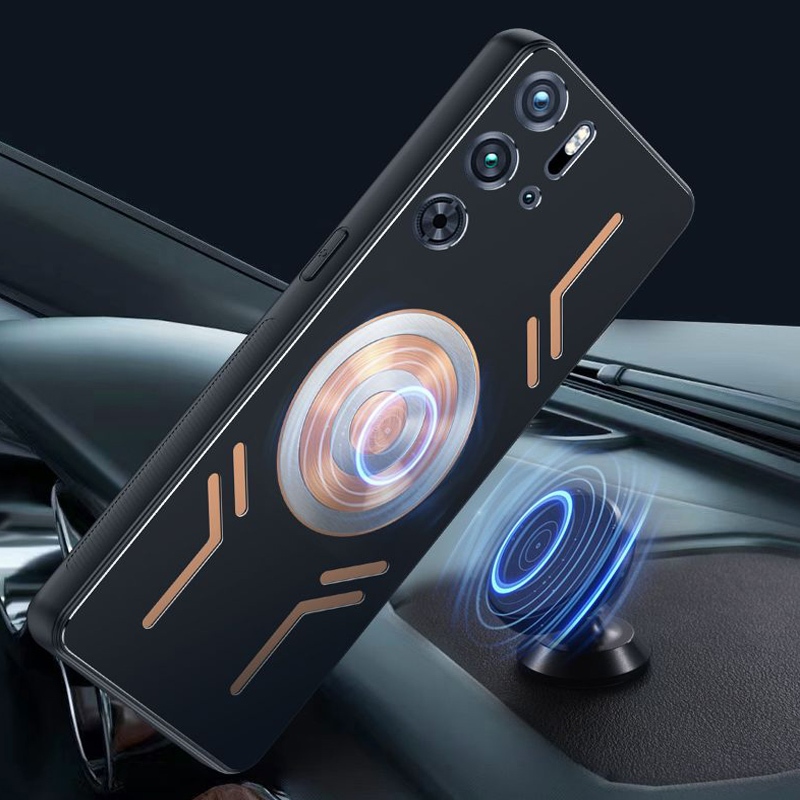 Ốp Điện Thoại Nhôm Đồng Tản Nhiệt Màu Đỏ Cho nubia red magic 9 pro plus 5g 9pro + pro + magic 9 pro +