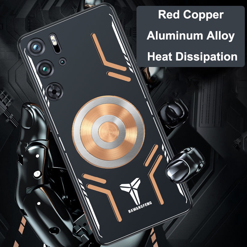 Ốp Điện Thoại Nhôm Đồng Tản Nhiệt Màu Đỏ Cho nubia red magic 9 pro plus 5g 9pro + pro + magic 9 pro +