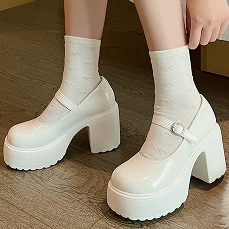 UETEEY  giày búp bê Mary Jane Lolita Đế da mềm đế êm thời trang Nhẹ nhàng Linh hoạt Mềm mại Phối màu tinh tế Thoải mái FLF23B0KHA 46Z231112