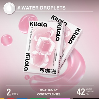 Kính áp tròng Kilala không màu Water Droplets Contact Lens 6 tháng độ ẩm