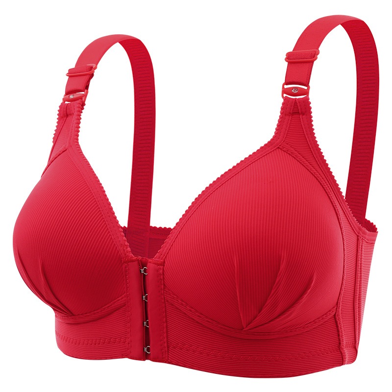 Áo lót vải cotton Mềm Phối Ren Hoa Thiết Kế Khóa Kéo Trước size 36-52