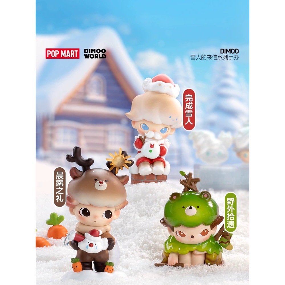 Dimoo Mô Hình Búp Bê popmart Trong Phim Dòng Người Tuyết Dễ Thương Dùng Làm Quà Tặng Bạn Bè